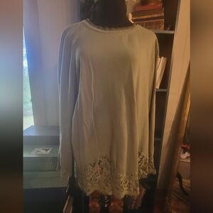 Sage green Soft Surroundings 1xl long sleeve blouse